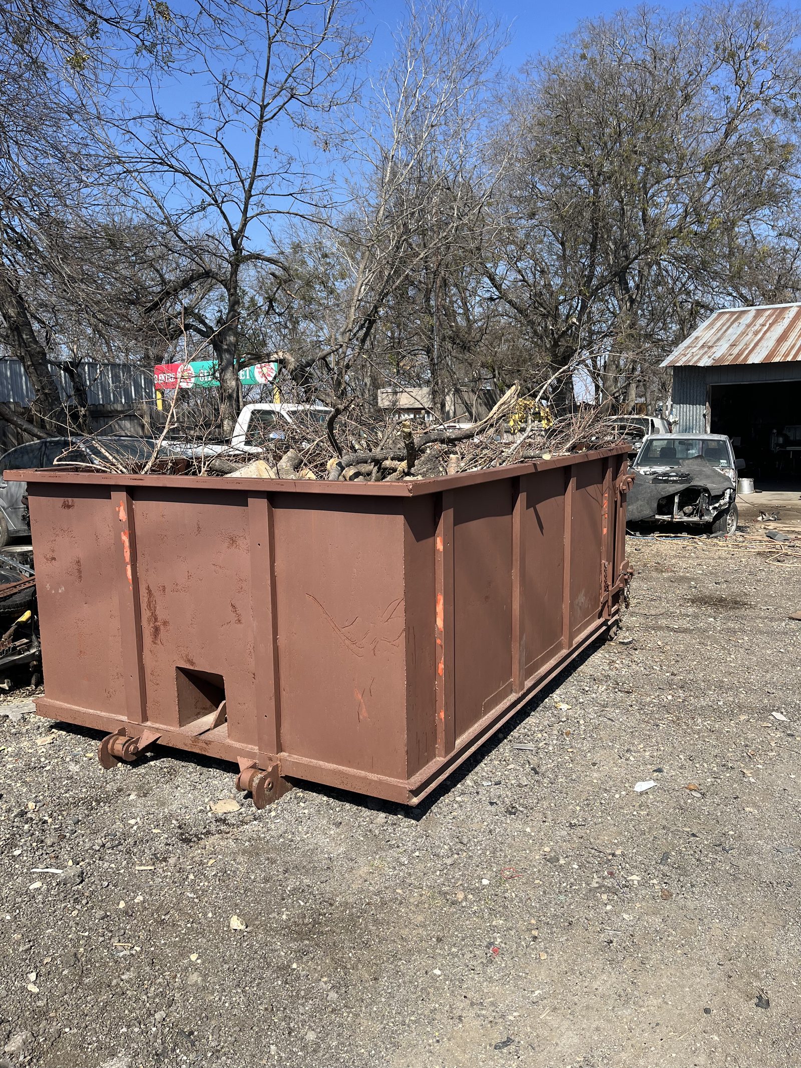 Dumpster Rental β dumpster rental job by Gone Today Junk Removal