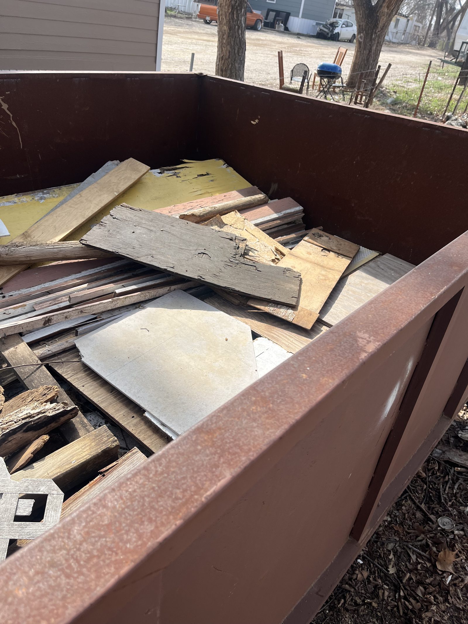 Dumpster Rental β dumpster rental job by Gone Today Junk Removal